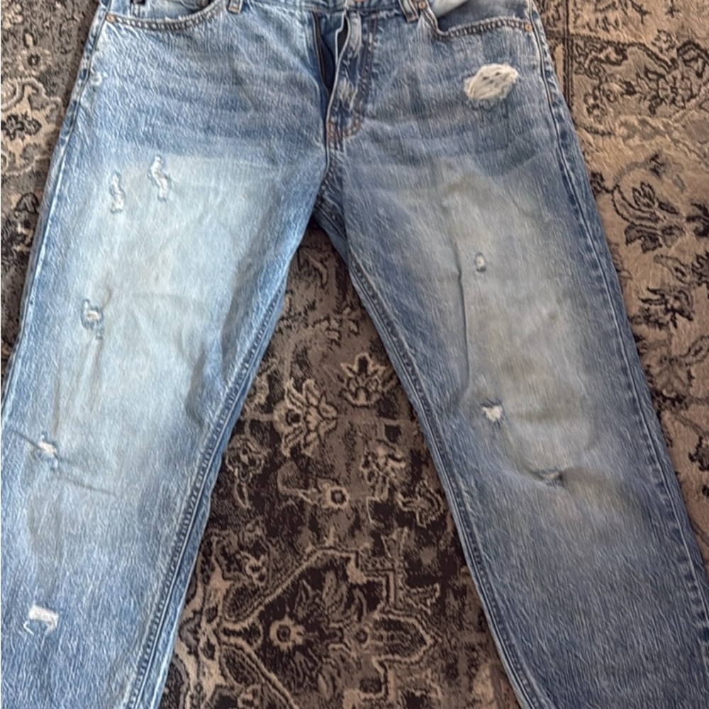 KanCan Light Blue Distressed Ankle Jeans